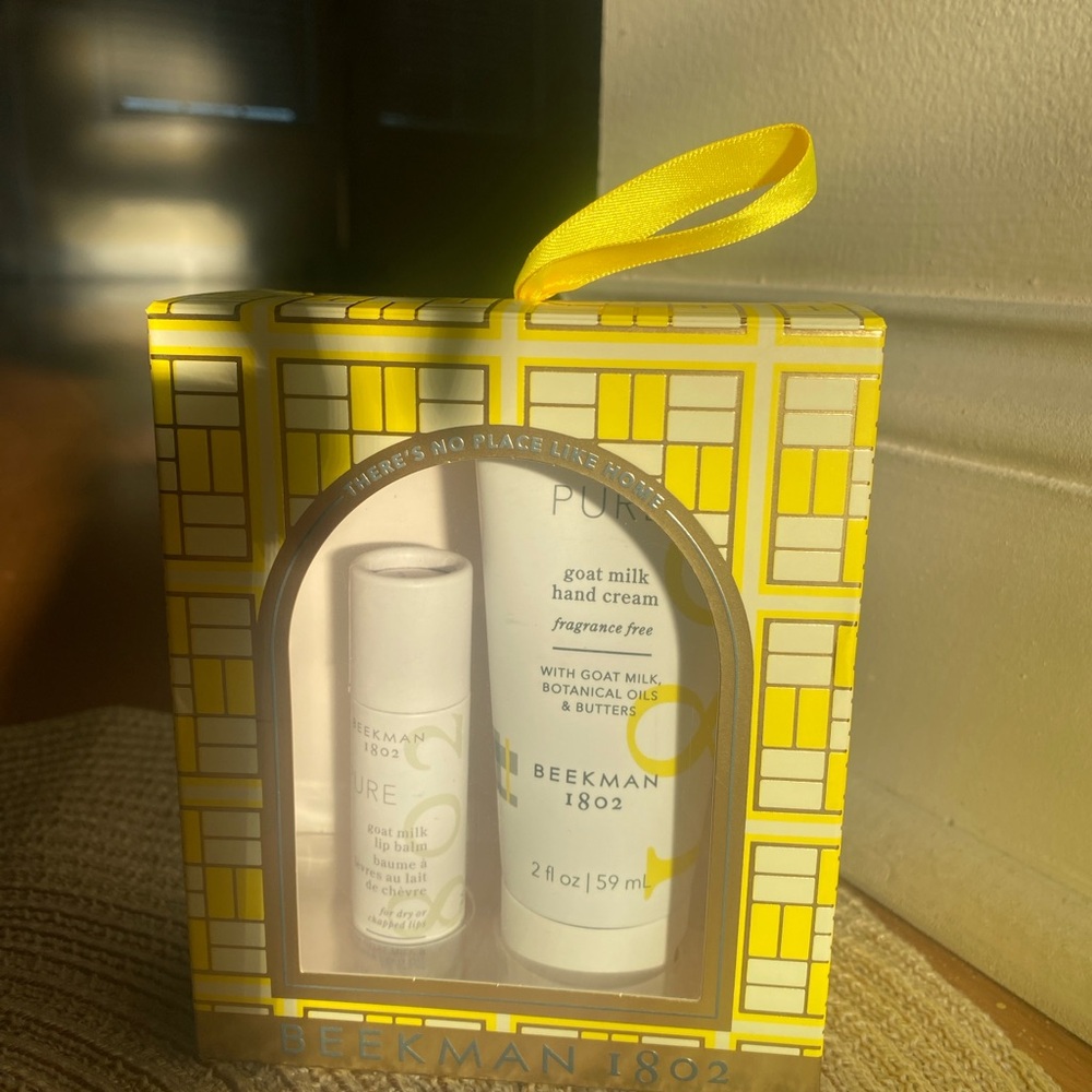 NEW Beekman 1802 Pure Goat Milk Hand Cream Duo - Yellow and White